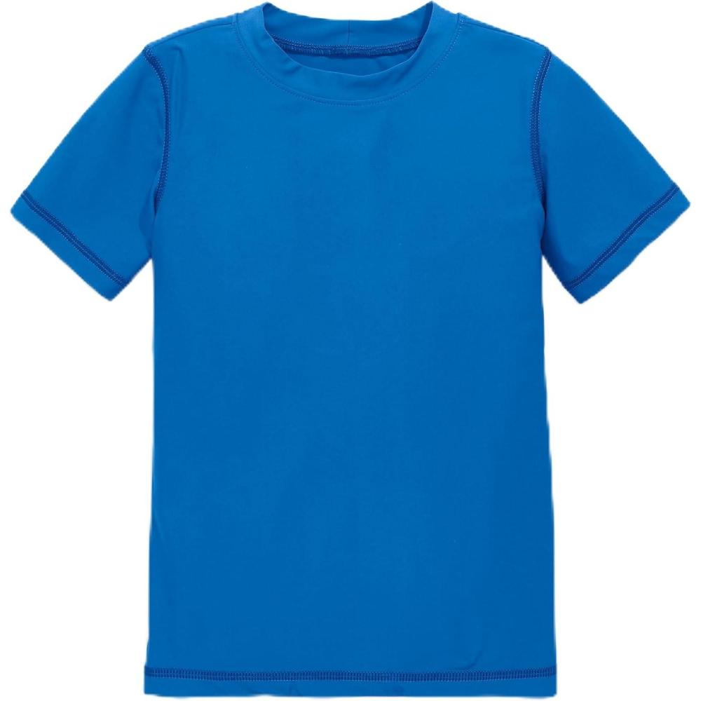 imagePrimary Kids Short Sleeve Rash Guard UPF 50 Made with Recycled MaterialsBlueberry