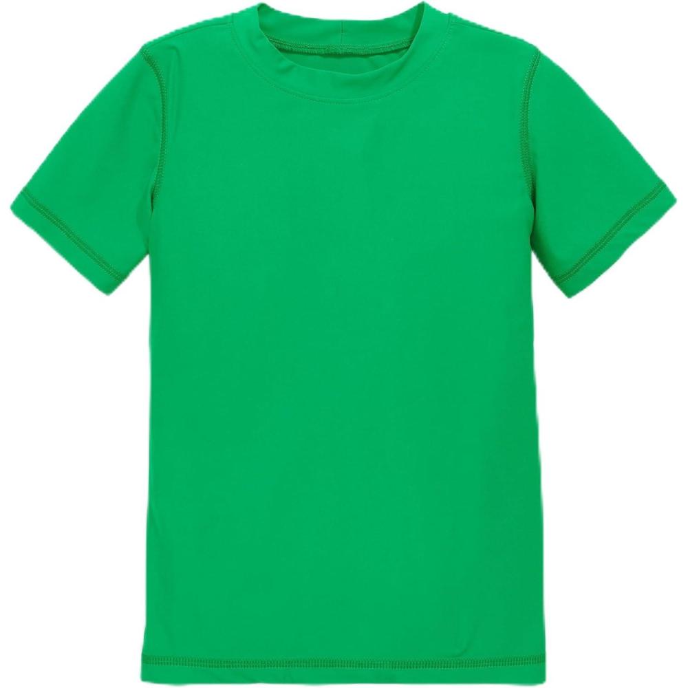 imagePrimary Kids Short Sleeve Rash Guard UPF 50 Made with Recycled MaterialsGreen Apple