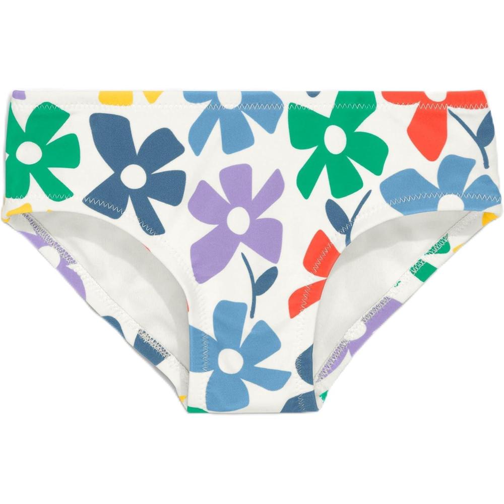 imagePrimary Kids Swim Bikini Bottom in Rainbow Blooms UPF 50 Made with Recycled MaterialsMulti Spring Blooms