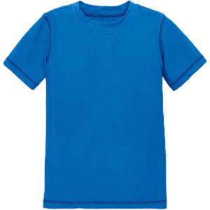 Primary Kids Short Sleeve Rash Guard, UPF 50+, Made with Recycled Materials(Blueberry)