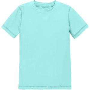 Primary Kids Short Sleeve Rash Guard, UPF 50+, Made with Recycled Materials(Mist)