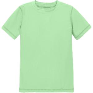 Primary Kids Short Sleeve Rash Guard, UPF 50+, Made with Recycled Materials(Pear)