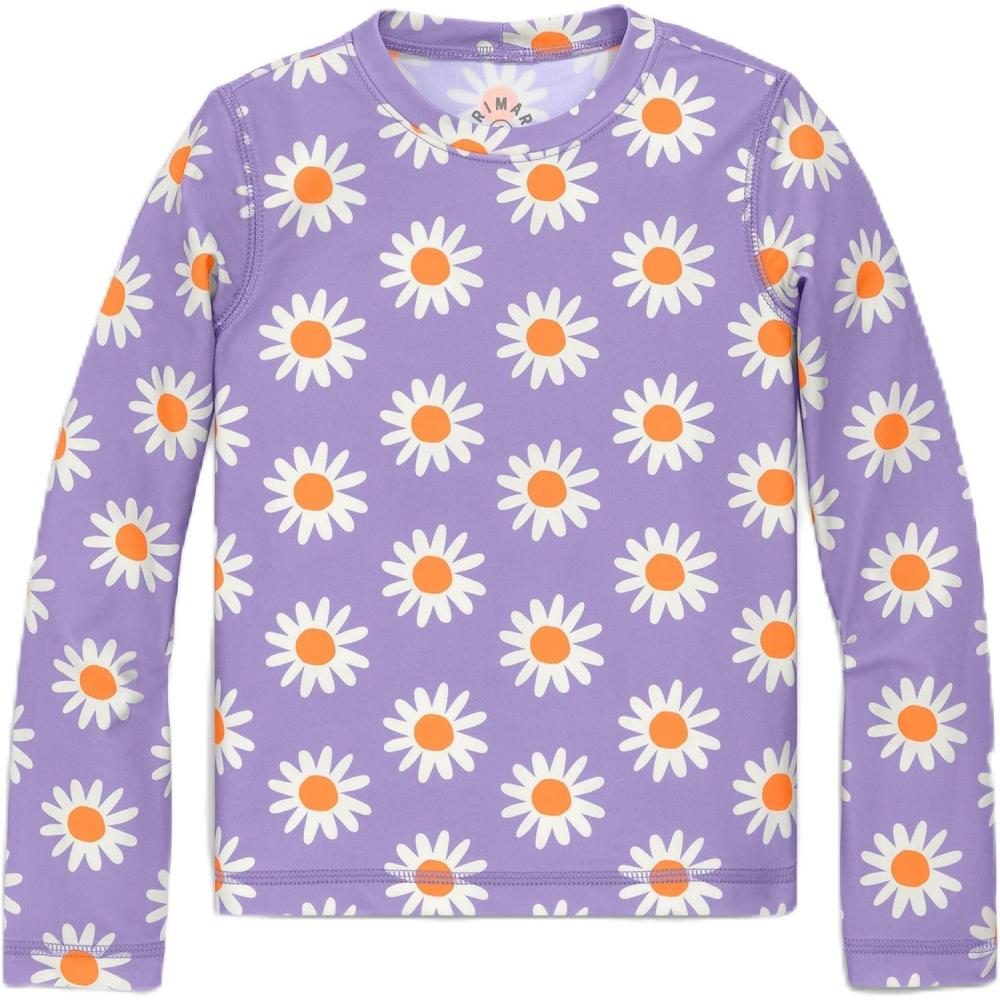 imagePrimary Kids Long Sleeve FrontLined Swim top in Daisies UPF 50 Made with Recycled MaterialsIris Blooms