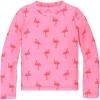 imagePrimary Kids Long Sleeve FrontLined Swim top in Flamingos UPF 50 Made with Recycled MaterialsPink Lemonade Flamingos