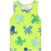imagePrimary Kids Swim Tank in Octopus pals UPF 50 Made with Recycled MaterialsLime Octopus