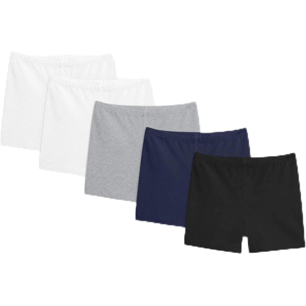 imagePrimary Kids Under Short 5Pack Soft Cotton Stretch ShortsNeutral Mix
