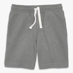 Primary Kids Gym Short, 100% Cotton Pull-On Shorts(Heather Storm Gray)