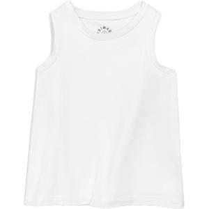 Primary Kids Staycool Active Swing Tank, UPF 50+ Lightweight Athletic Tank(White)