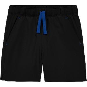 Primary Kids Staycool Stretch Gym Short, UPF 50+ Active Short(Black)