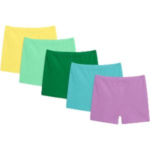 Primary Kids Under Short 5-Pack, Soft Cotton Stretch Shorts(Cool Mix)
