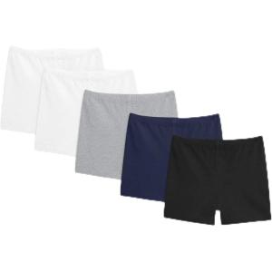 Primary Kids Under Short 5-Pack, Soft Cotton Stretch Shorts(Neutral Mix)