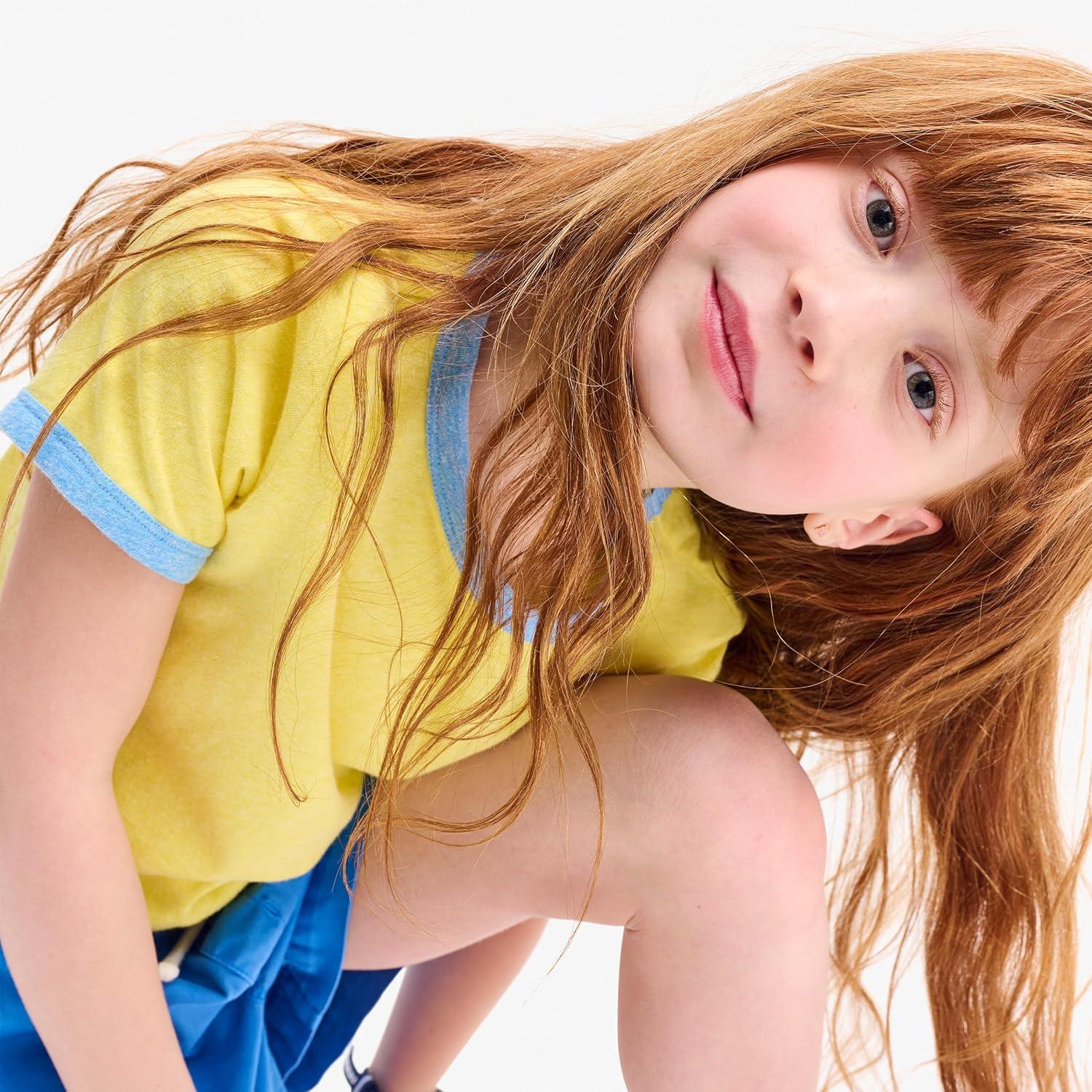 imagePrimary Kids Heathered Ringer TeeGoldfish