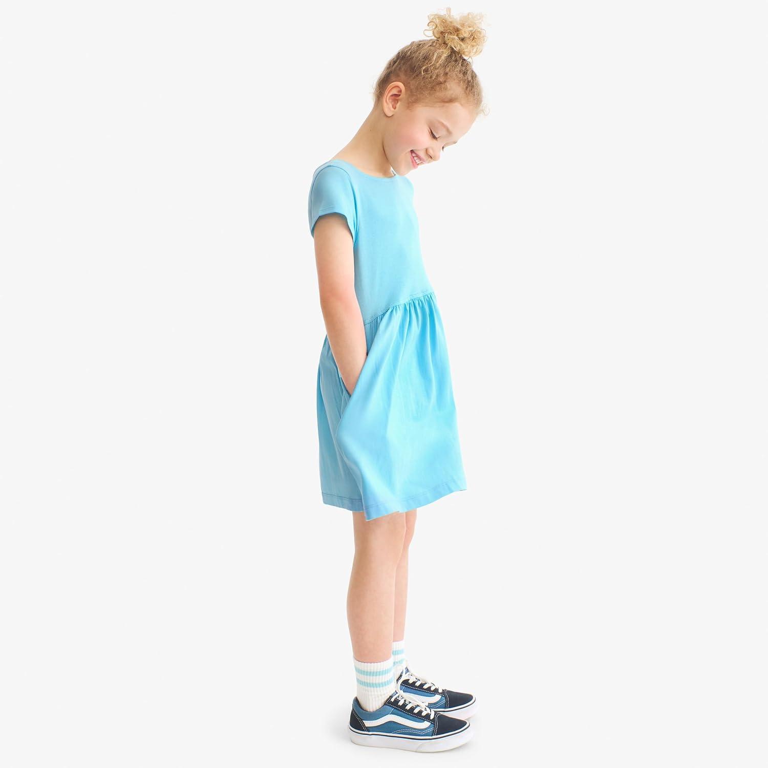 imagePrimary Kids Perfect Pocket Dress 100 Cotton Dress with PocketsClover