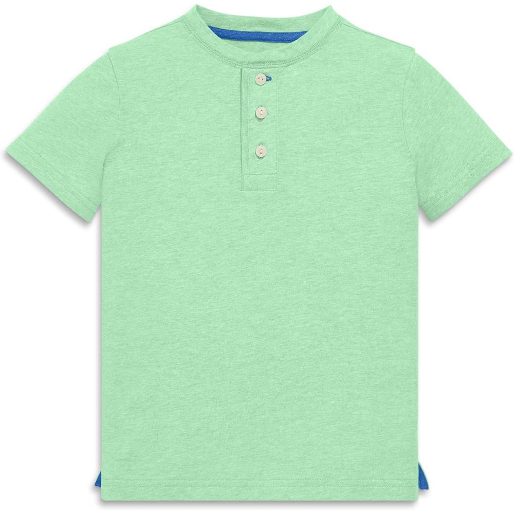 imagePrimary Kids Heathered Henley TeeClover