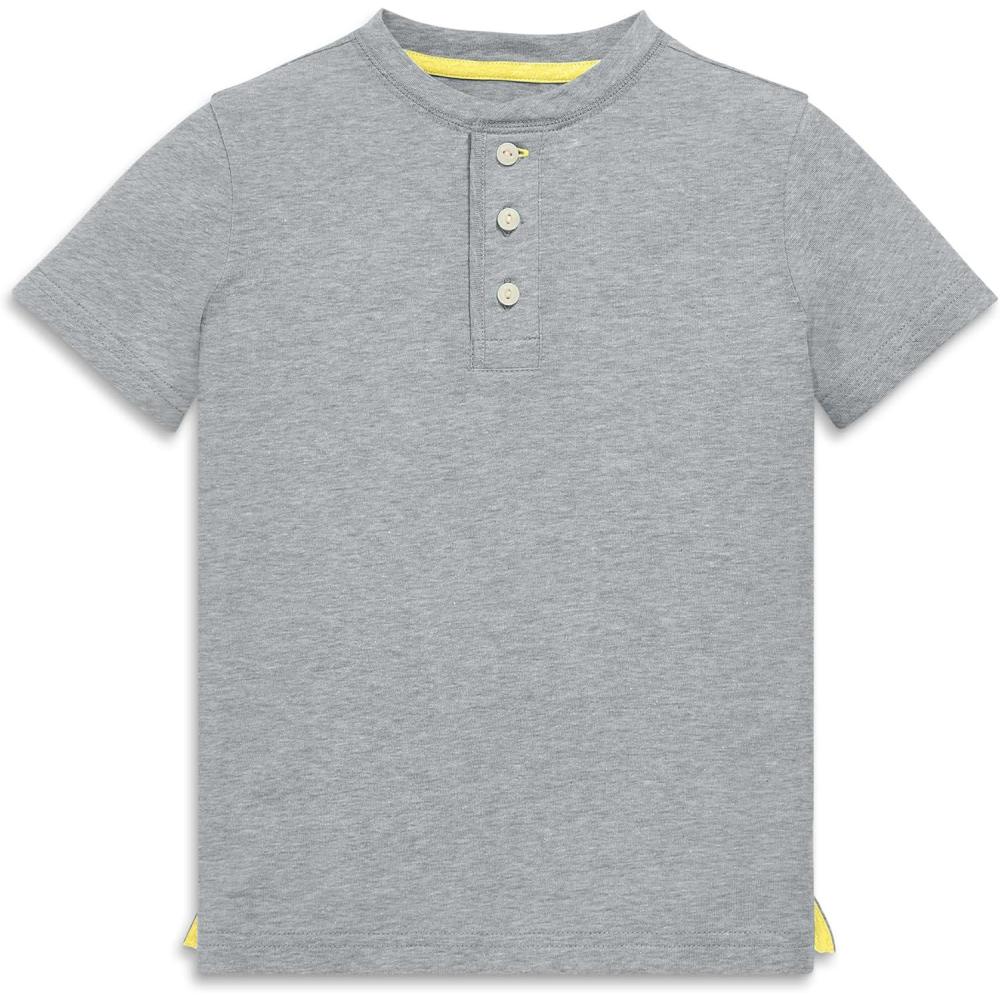 imagePrimary Kids Heathered Henley TeeHeather Gray