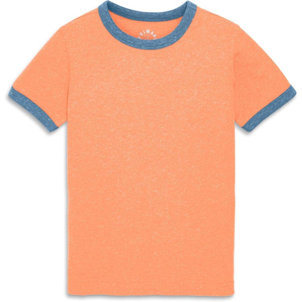 imagePrimary Kids Heathered Ringer TeeGoldfish