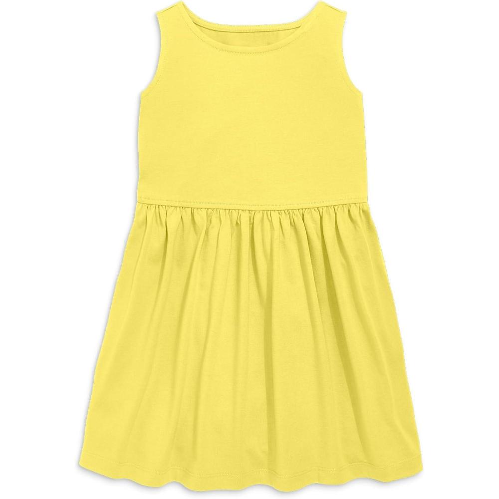 imagePrimary Kids Recess Dress 100 Cotton Dress with PocketsBanana