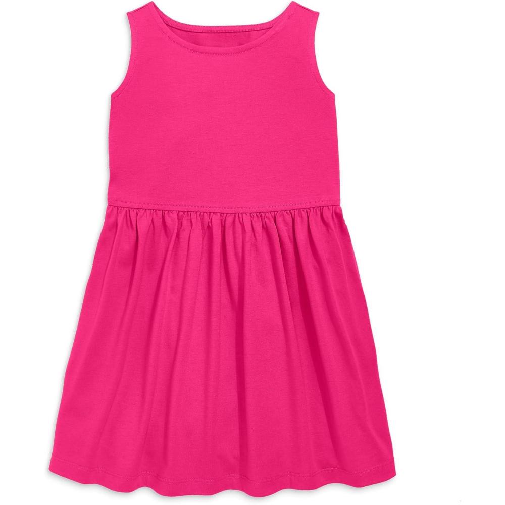 imagePrimary Kids Recess Dress 100 Cotton Dress with PocketsFuchsia
