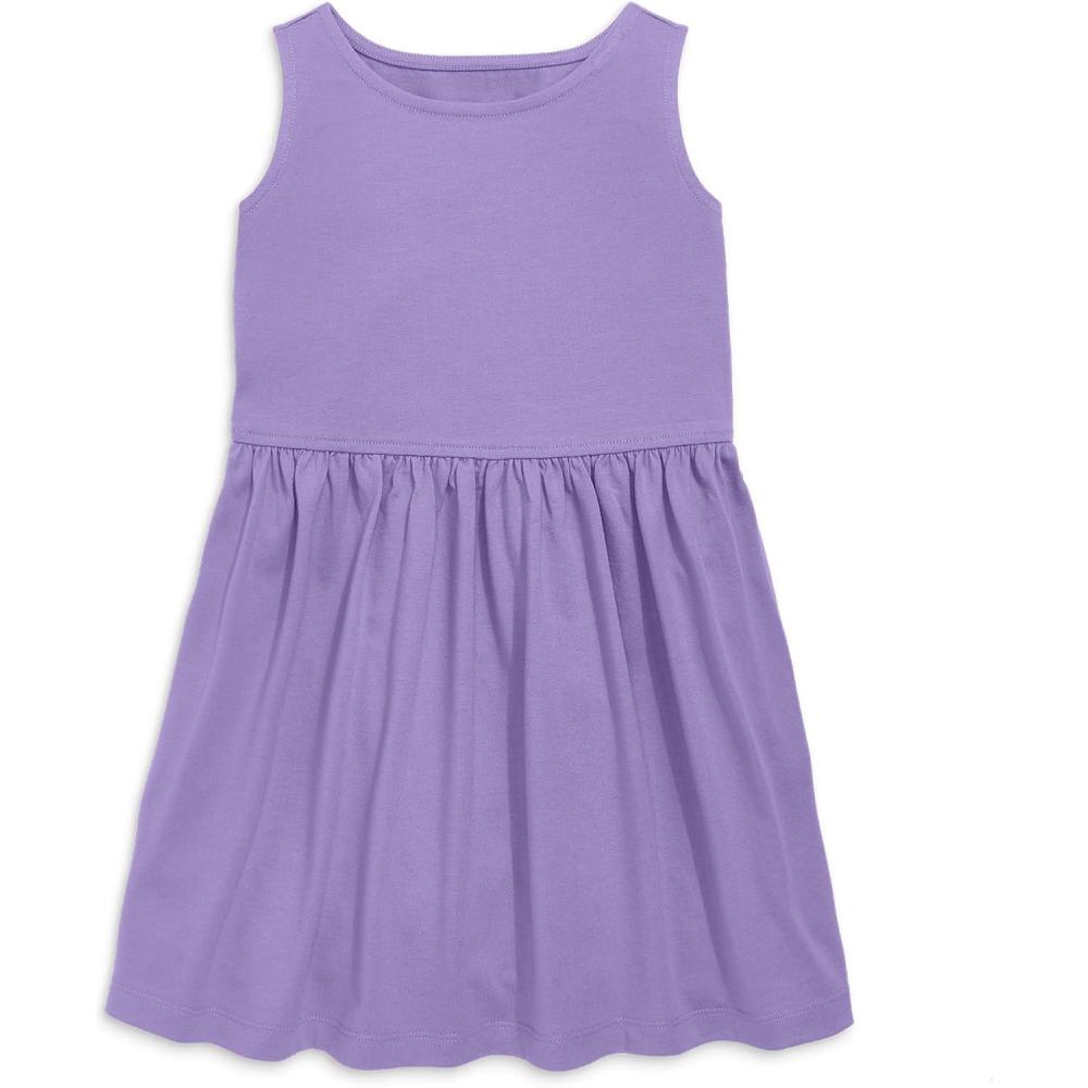 imagePrimary Kids Recess Dress 100 Cotton Dress with PocketsIris