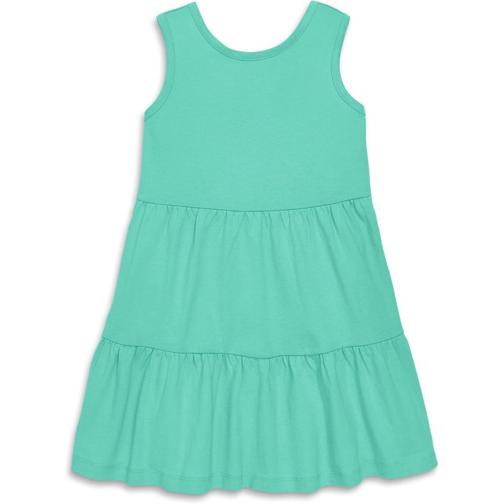 imagePrimary Kids Tiered CrossBack Tank DressSeahorse
