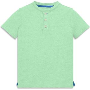 Primary Kids Heathered Henley Tee(Clover)
