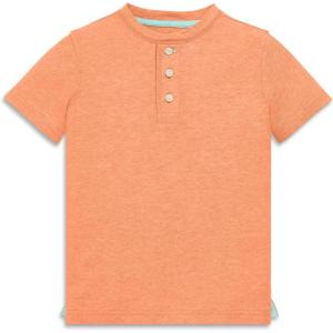 Primary Kids Heathered Henley Tee(Goldfish)