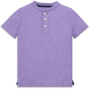 Primary Kids Heathered Henley Tee(Iris)