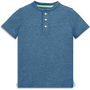 Primary Kids Heathered Henley Tee(Moonlight)