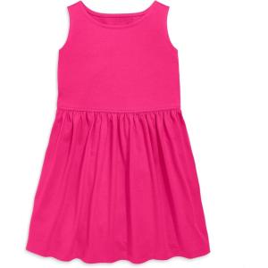 Primary Kids Recess Dress, 100% Cotton Dress with Pockets(Fuchsia)