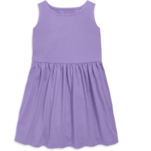 Primary Kids Recess Dress, 100% Cotton Dress with Pockets(Iris)
