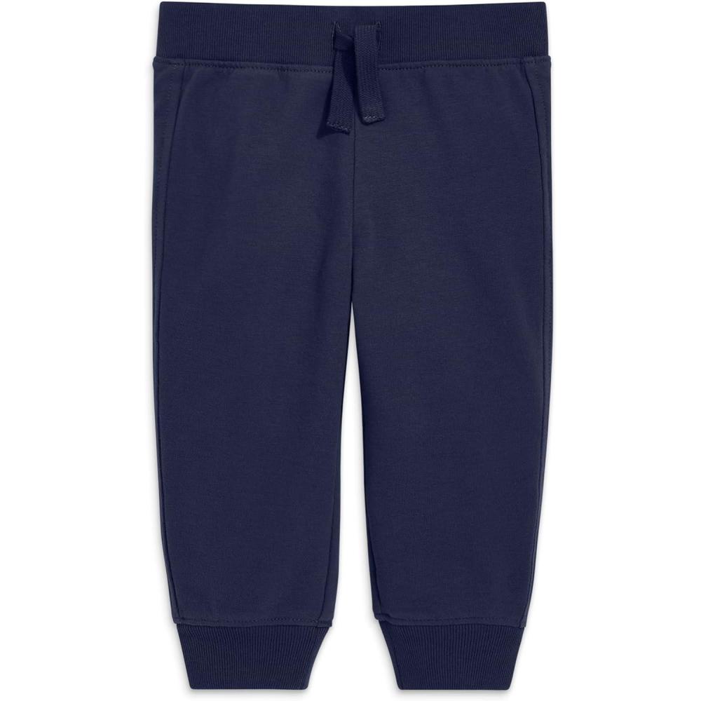 imagePrimary Baby Jogger Sweatpant Soft French Terry PullOn Pants for Babies amp Toddlers Comfy Everyday Fit with Decorative Drawstring Navy Size 3 Months