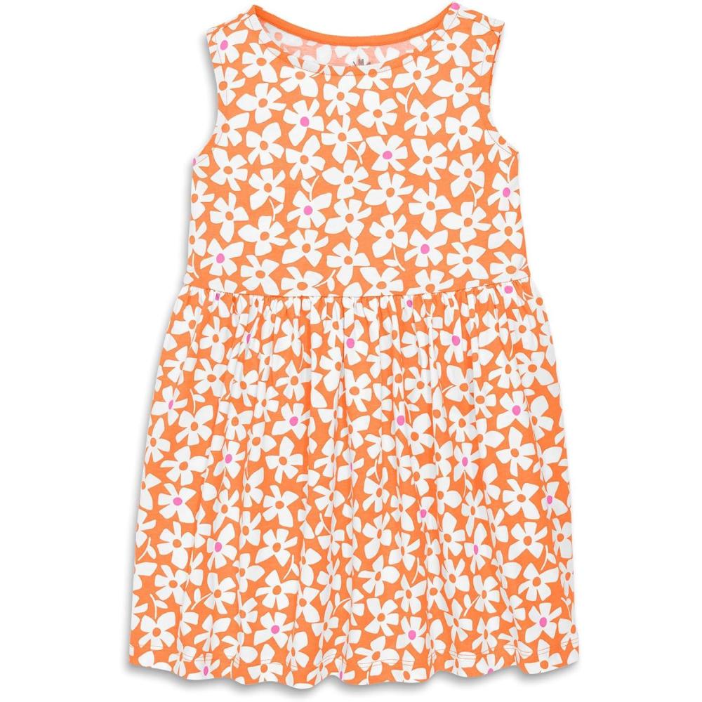 imagePrimary Kids Recess Dress 100 Cotton Dress with Pockets in Blooms