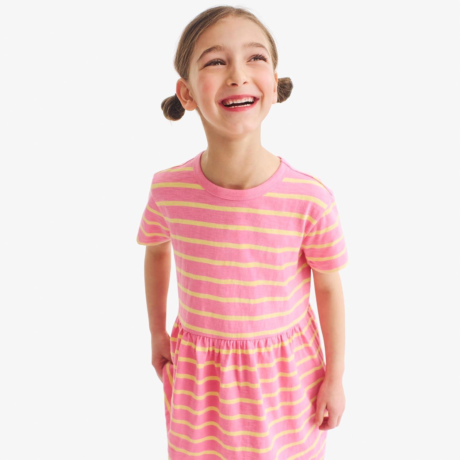 imagePrimary Kids Stripe Easy DressCornflower Pear Stripe
