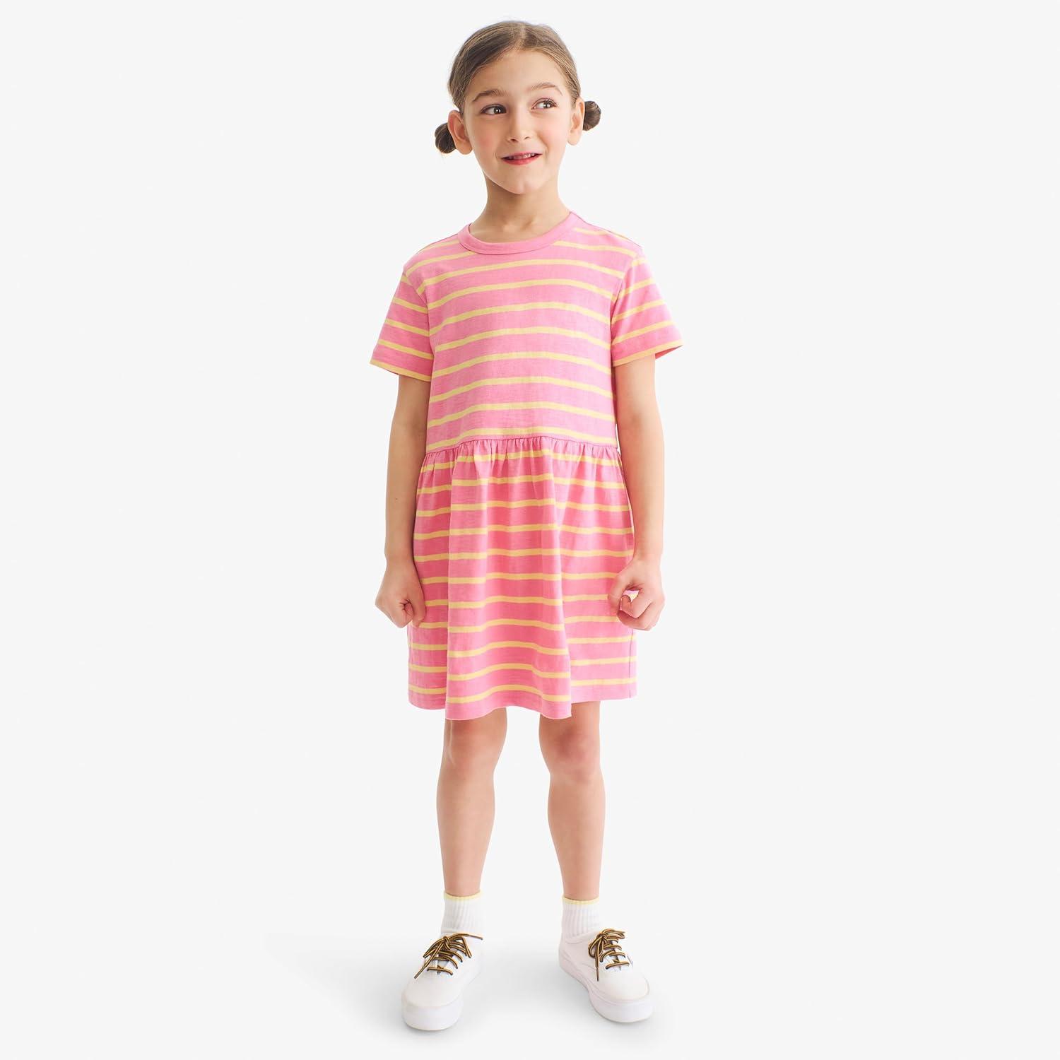 imagePrimary Kids Stripe Easy DressCornflower Pear Stripe