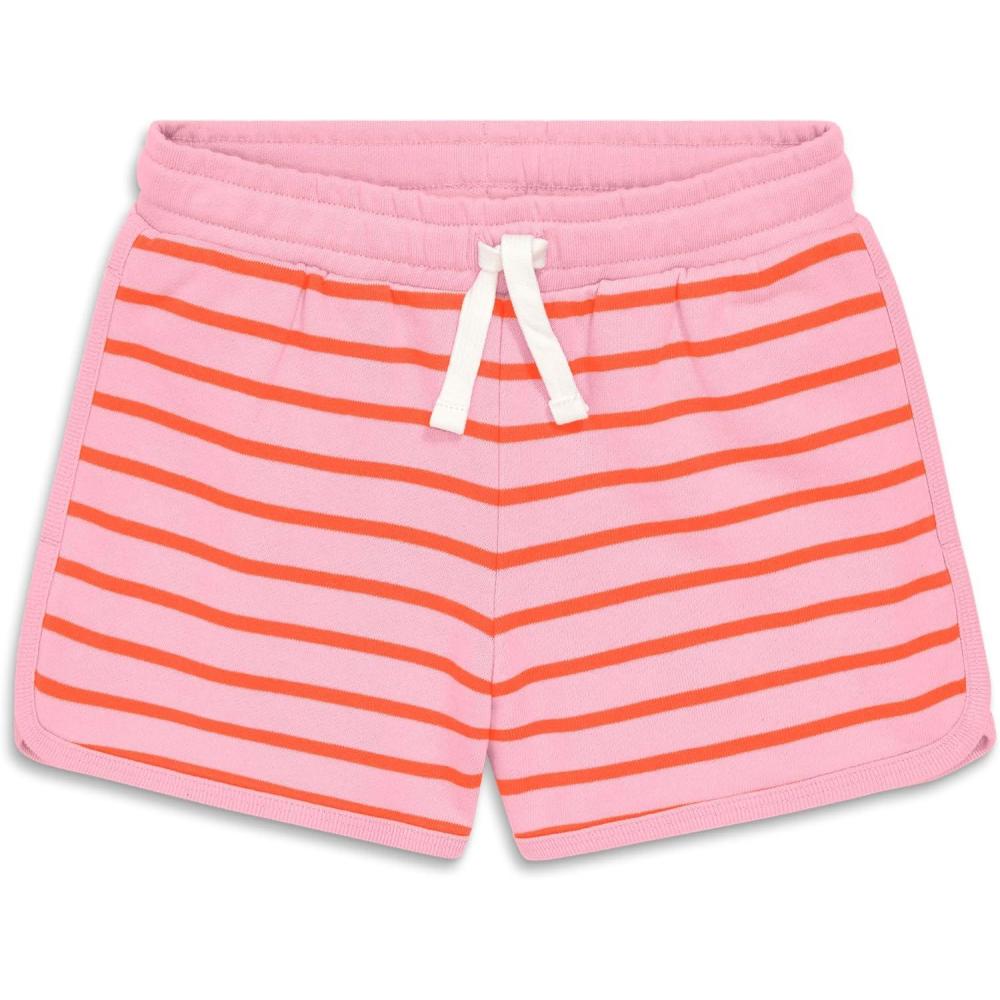 imagePrimary Kids Stripe Recess Shorts 100 Cotton PullOn ShortsBlossom Clementine Stripe
