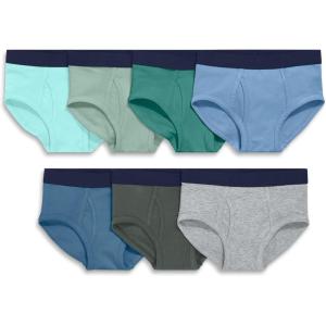 Primary Kids Brief 7-pack, Soft Cotton Stretch Briefs in Solid Neutral mix(Neutral Underwear Mix)
