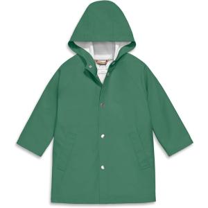 Primary Kids Raincoat, Waterproof Lightweight Jacket(Chive)