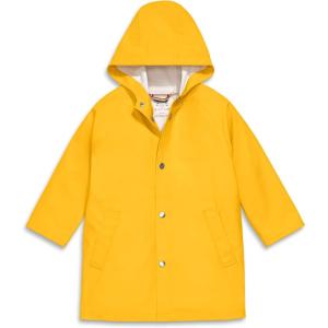 Primary Kids Raincoat, Waterproof Lightweight Jacket(Mustard)