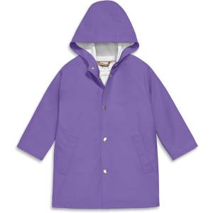 Primary Kids Raincoat, Waterproof Lightweight Jacket(Violet)