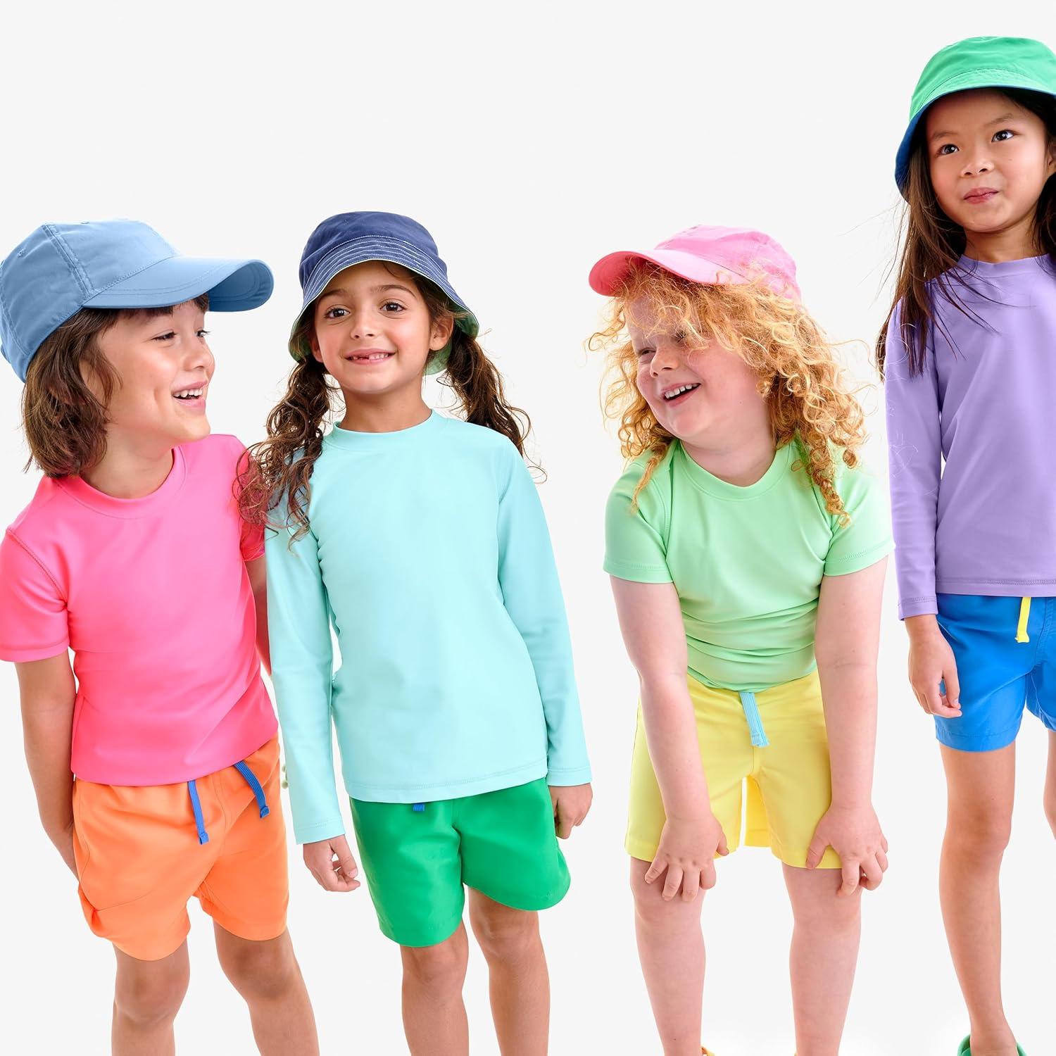 imagePrimary Kids Short Sleeve Rash Guard Swim Shirt UPF 50 Made with Recycled MaterialsMist