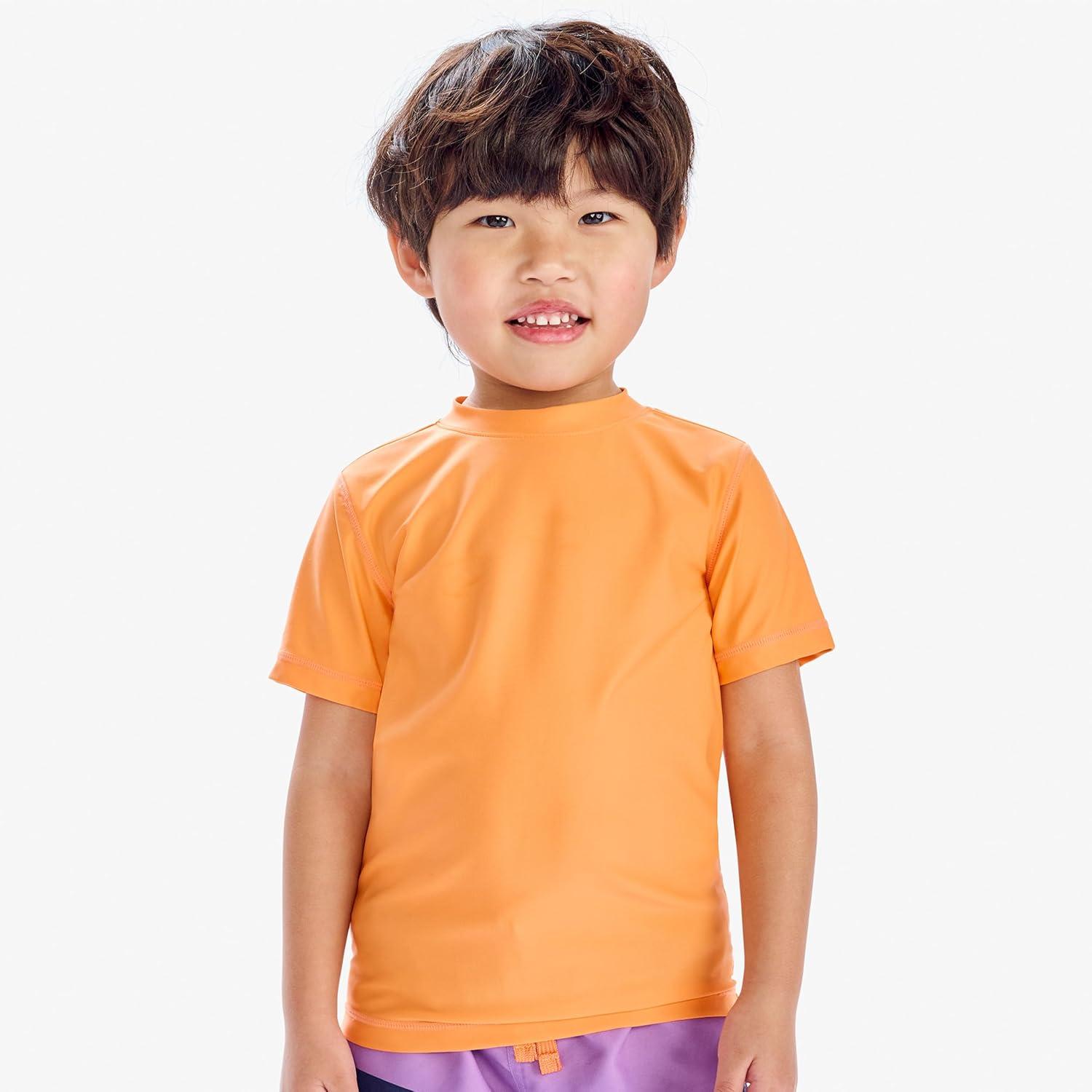 imagePrimary Kids Short Sleeve Rash Guard Swim Shirt UPF 50 Made with Recycled MaterialsTomato