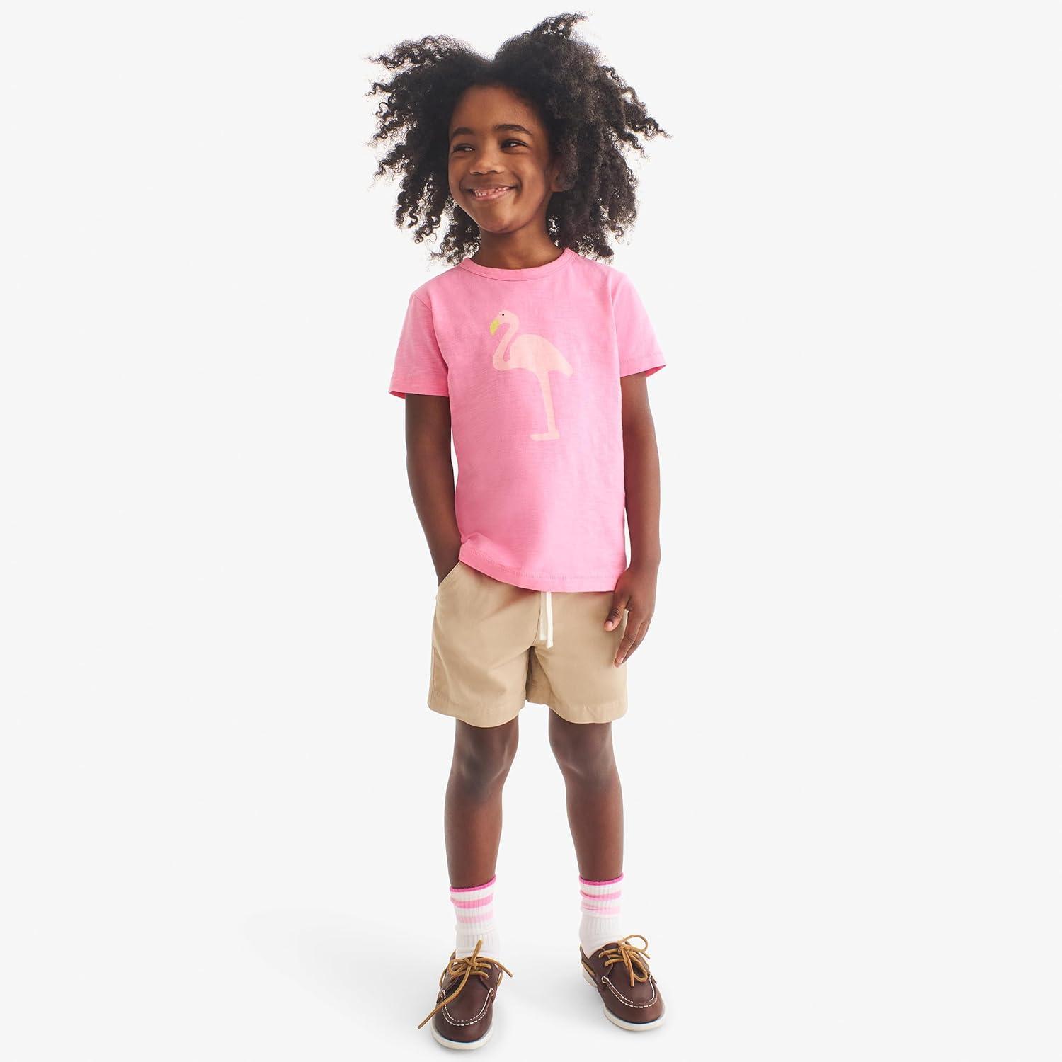 imagePrimary Kids Stretch Chino Shorts Cotton Drawstring PullOn ShortsOlive