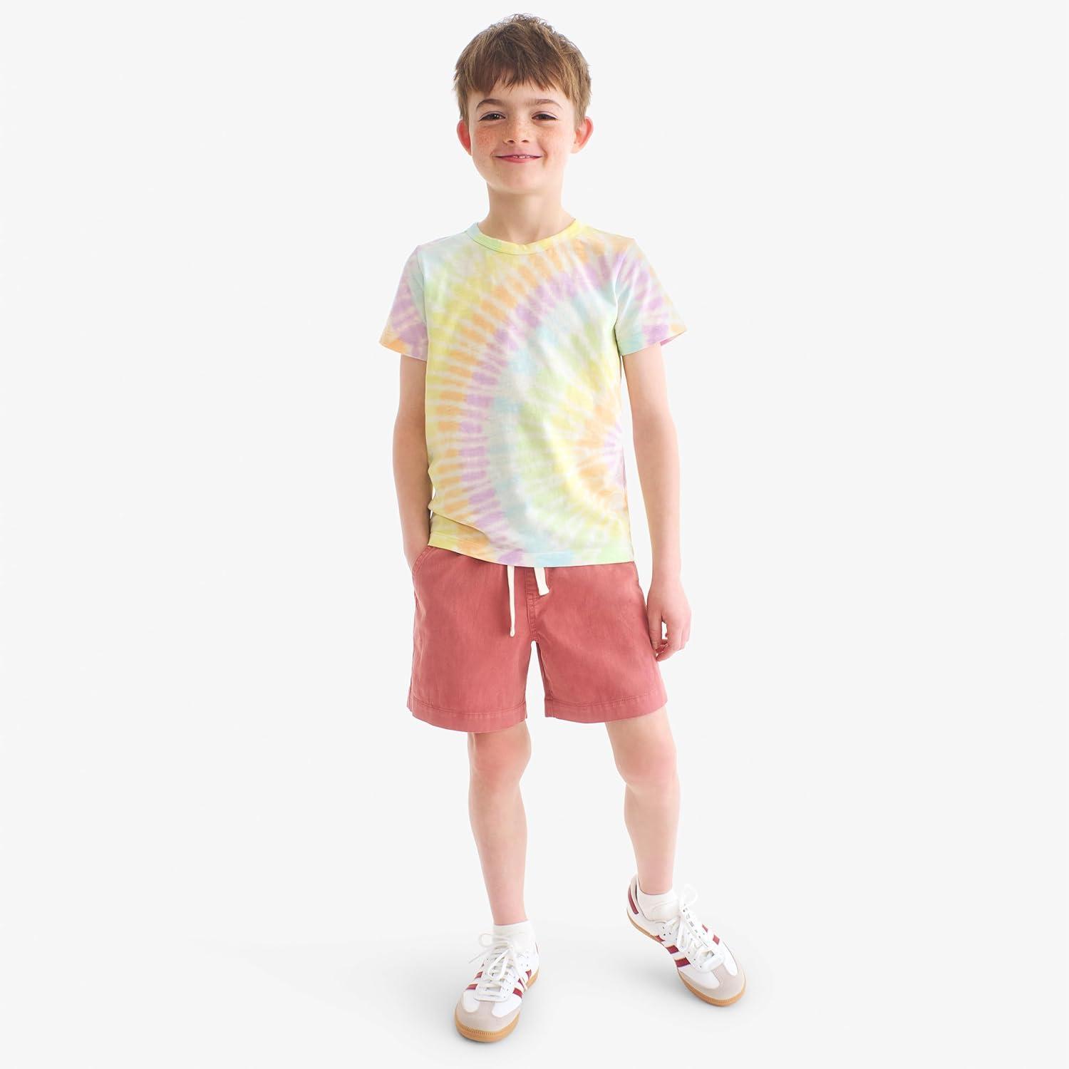 imagePrimary Kids Stretch Chino Shorts Cotton Drawstring PullOn ShortsSunwashed Navy