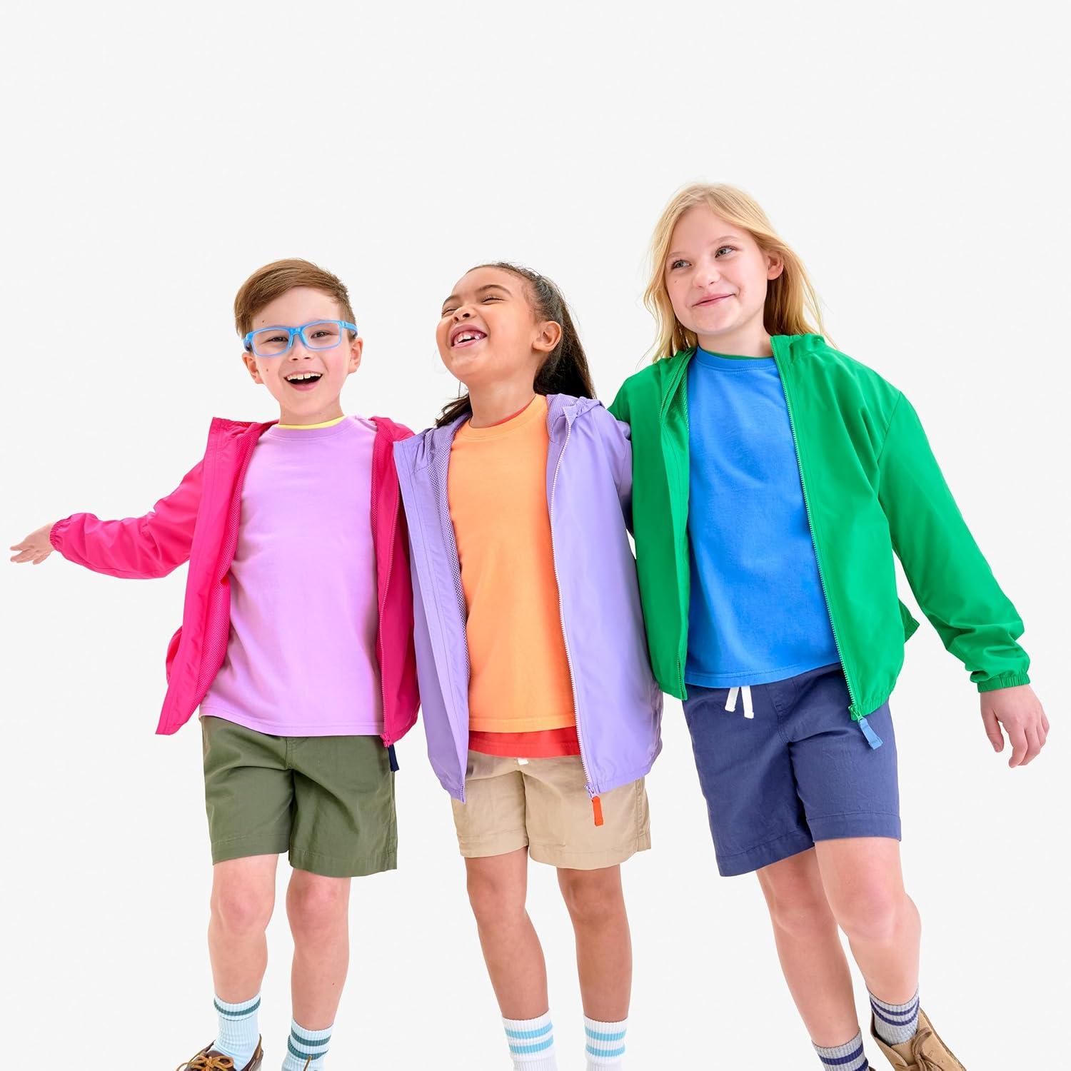 imagePrimary Kids Stretch Chino Shorts Cotton Drawstring PullOn ShortsSunwashed Navy