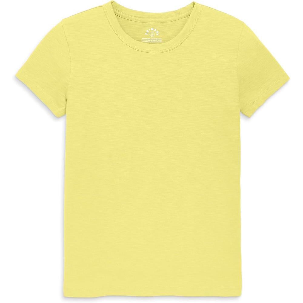 imagePrimary Adult Classic Slub Crewneck Tee 100 Cotton TShirt Womens FitButtercup