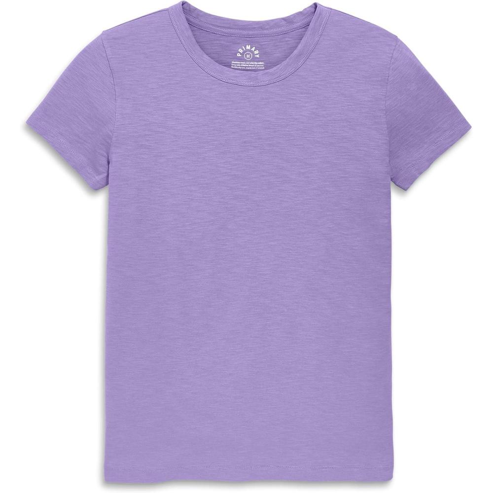 imagePrimary Adult Classic Slub Crewneck Tee 100 Cotton TShirt Womens FitIris