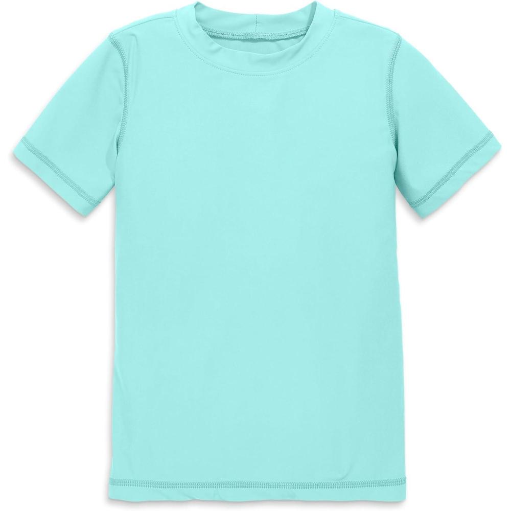 imagePrimary Kids Short Sleeve Rash Guard Swim Shirt UPF 50 Made with Recycled MaterialsMist