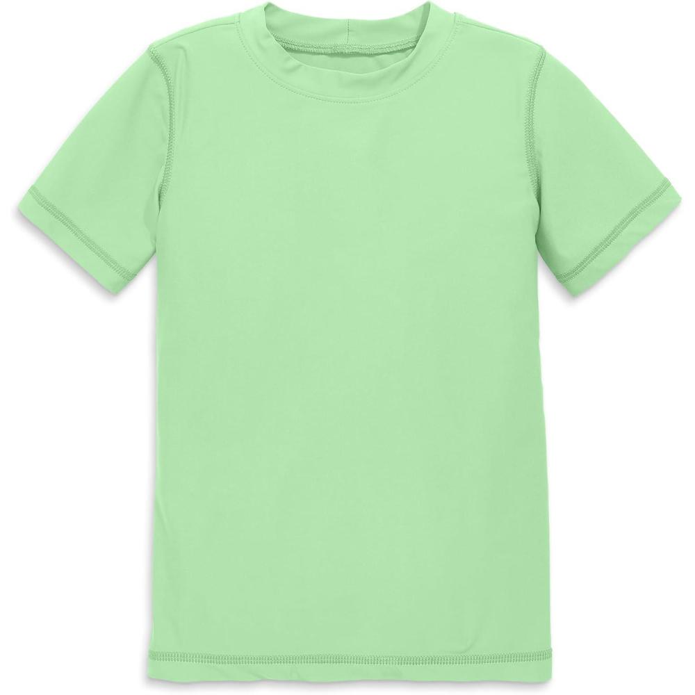 imagePrimary Kids Short Sleeve Rash Guard Swim Shirt UPF 50 Made with Recycled MaterialsPear