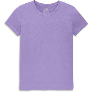 Primary Adult Classic Slub Crewneck Tee, 100% Cotton T-Shirt (Women’s Fit)(Iris)