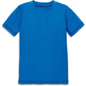 Primary Kids Short Sleeve Rash Guard, Swim Shirt, UPF 50+, Made with Recycled Materials(Blueberry)